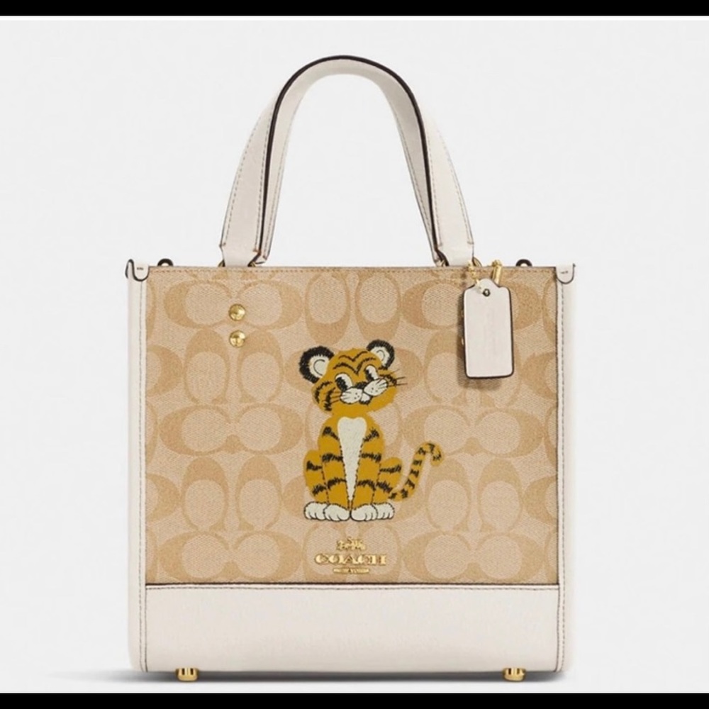 Coach Dempsey Year of Tiger  signature tote hard to find  new with tags